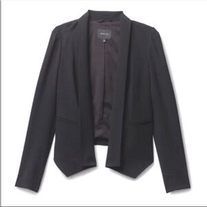 ARITZIA Babaton Dominik Open-Front Cropped Blazer Black 0